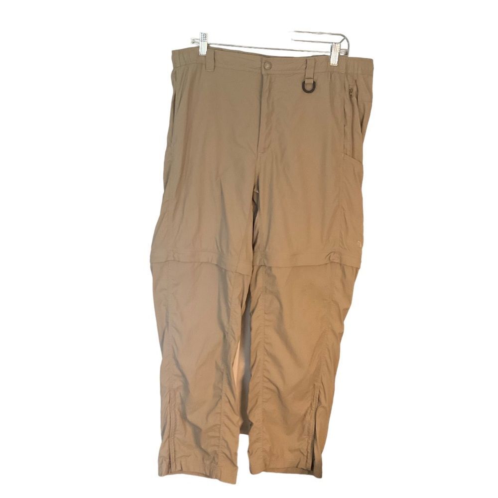 The North Face Men's Tan Pants to Short Convertible Nylon Pants Size XL